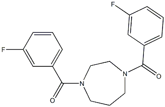 [4-(3-fluorobenzoyl)-1,4-diazepan-1-yl]-(3-fluorophenyl)methanone Struktur