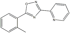 5-(2-methylphenyl)-3-pyridin-2-yl-1,2,4-oxadiazole Struktur