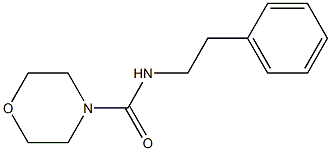 N-(2-phenylethyl)morpholine-4-carboxamide Struktur