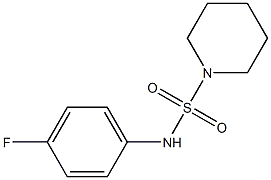 N-(4-fluorophenyl)piperidine-1-sulfonamide Struktur