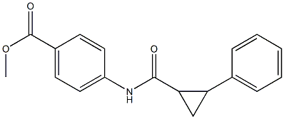 methyl 4-[(2-phenylcyclopropanecarbonyl)amino]benzoate Struktur