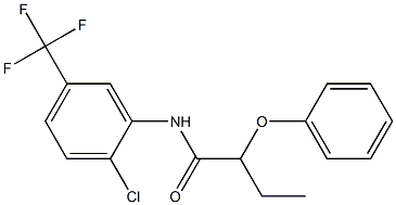 N-[2-chloro-5-(trifluoromethyl)phenyl]-2-phenoxybutanamide Struktur