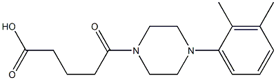 5-[4-(2,3-dimethylphenyl)piperazin-1-yl]-5-oxopentanoic acid Struktur