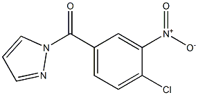 (4-chloro-3-nitrophenyl)-pyrazol-1-ylmethanone Struktur