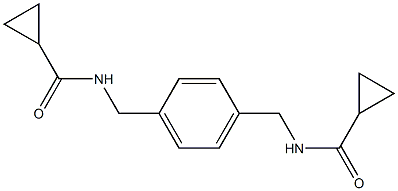 N-[[4-[(cyclopropanecarbonylamino)methyl]phenyl]methyl]cyclopropanecarboxamide Struktur