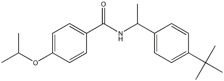 N-[1-(4-tert-butylphenyl)ethyl]-4-propan-2-yloxybenzamide Struktur