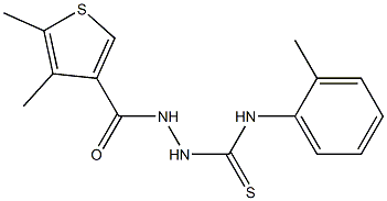 1-[(4,5-dimethylthiophene-3-carbonyl)amino]-3-(2-methylphenyl)thiourea Struktur