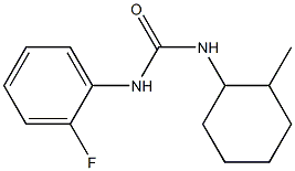 1-(2-fluorophenyl)-3-(2-methylcyclohexyl)urea Struktur