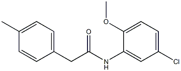 N-(5-chloro-2-methoxyphenyl)-2-(4-methylphenyl)acetamide Struktur