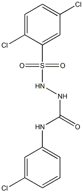 1-(3-chlorophenyl)-3-[(2,5-dichlorophenyl)sulfonylamino]urea Struktur