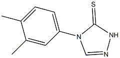 4-(3,4-dimethylphenyl)-1H-1,2,4-triazole-5-thione Struktur