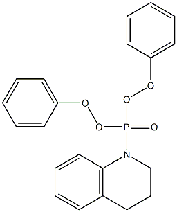 1-diphenoxyphosphoryl-3,4-dihydro-2H-quinoline Struktur