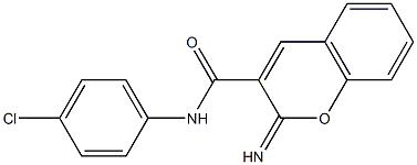 N-(4-chlorophenyl)-2-iminochromene-3-carboxamide Structure