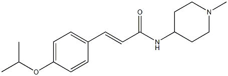 (E)-N-(1-methylpiperidin-4-yl)-3-(4-propan-2-yloxyphenyl)prop-2-enamide Structure