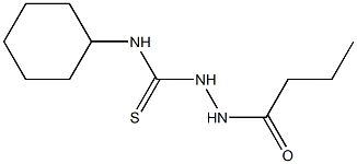 1-(butanoylamino)-3-cyclohexylthiourea Struktur