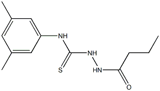 1-(butanoylamino)-3-(3,5-dimethylphenyl)thiourea Struktur