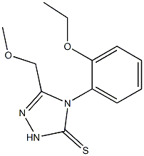 4-(2-ethoxyphenyl)-3-(methoxymethyl)-1H-1,2,4-triazole-5-thione Struktur