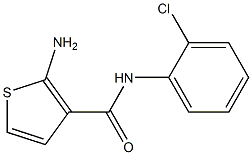 2-amino-N-(2-chlorophenyl)thiophene-3-carboxamide Structure