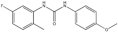 1-(5-fluoro-2-methylphenyl)-3-(4-methoxyphenyl)urea Struktur