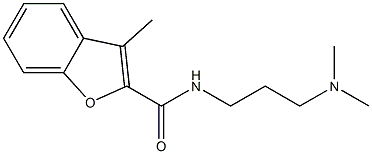 N-[3-(dimethylamino)propyl]-3-methyl-1-benzofuran-2-carboxamide Struktur