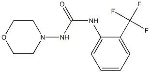 1-morpholin-4-yl-3-[2-(trifluoromethyl)phenyl]urea Struktur