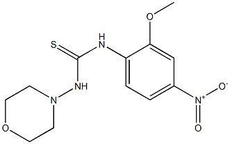 1-(2-methoxy-4-nitrophenyl)-3-morpholin-4-ylthiourea Struktur