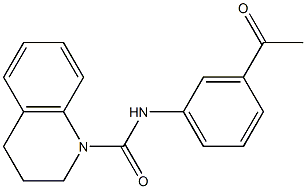 N-(3-acetylphenyl)-3,4-dihydro-2H-quinoline-1-carboxamide Struktur