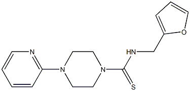 N-(furan-2-ylmethyl)-4-pyridin-2-ylpiperazine-1-carbothioamide Struktur