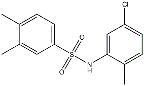 N-(5-chloro-2-methylphenyl)-3,4-dimethylbenzenesulfonamide Struktur