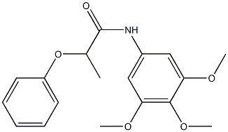 2-phenoxy-N-(3,4,5-trimethoxyphenyl)propanamide Struktur