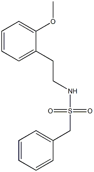 N-[2-(2-methoxyphenyl)ethyl]-1-phenylmethanesulfonamide Struktur