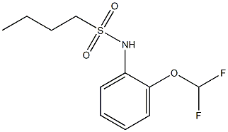 N-[2-(difluoromethoxy)phenyl]butane-1-sulfonamide Struktur