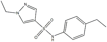 1-ethyl-N-(4-ethylphenyl)pyrazole-4-sulfonamide Struktur