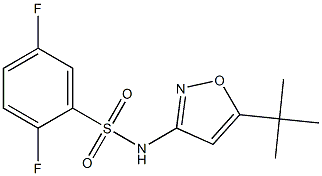 N-(5-tert-butyl-1,2-oxazol-3-yl)-2,5-difluorobenzenesulfonamide Struktur