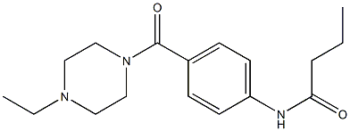 N-[4-(4-ethylpiperazine-1-carbonyl)phenyl]butanamide Struktur