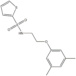 N-[2-(3,5-dimethylphenoxy)ethyl]thiophene-2-sulfonamide Struktur