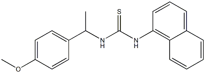 1-[1-(4-methoxyphenyl)ethyl]-3-naphthalen-1-ylthiourea Struktur