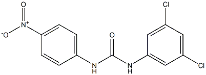 1-(3,5-dichlorophenyl)-3-(4-nitrophenyl)urea Struktur