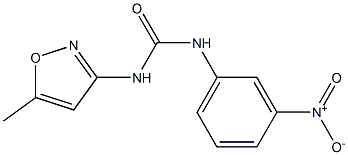 1-(5-methyl-1,2-oxazol-3-yl)-3-(3-nitrophenyl)urea Struktur