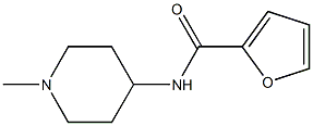 N-(1-methylpiperidin-4-yl)furan-2-carboxamide Struktur