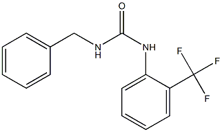 1-benzyl-3-[2-(trifluoromethyl)phenyl]urea Struktur