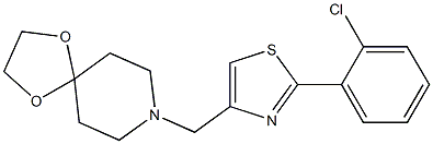 8-[[2-(2-chlorophenyl)-1,3-thiazol-4-yl]methyl]-1,4-dioxa-8-azaspiro[4.5]decane Structure