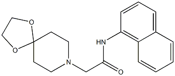 2-(1,4-dioxa-8-azaspiro[4.5]decan-8-yl)-N-naphthalen-1-ylacetamide Struktur