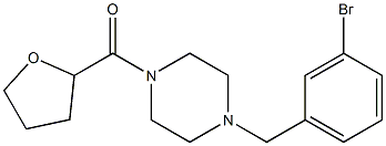 [4-[(3-bromophenyl)methyl]piperazin-1-yl]-(oxolan-2-yl)methanone Struktur