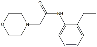 N-(2-ethylphenyl)-2-morpholin-4-ylacetamide Struktur