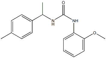 1-(2-methoxyphenyl)-3-[1-(4-methylphenyl)ethyl]urea Struktur