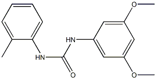 1-(3,5-dimethoxyphenyl)-3-(2-methylphenyl)urea Struktur