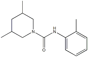 3,5-dimethyl-N-(2-methylphenyl)piperidine-1-carboxamide Struktur