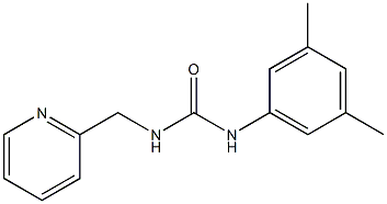 1-(3,5-dimethylphenyl)-3-(pyridin-2-ylmethyl)urea Struktur