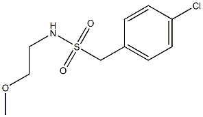 1-(4-chlorophenyl)-N-(2-methoxyethyl)methanesulfonamide Struktur